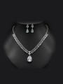 thumb Noble Water Drop Two Pieces Jewelry Set 0