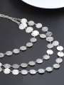 thumb Personalized Multi-layers Little Round Alloy Slice Necklace 1