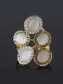 thumb Fashion Oval Opal stones Gold Plated Alloy Ring 0