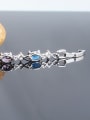thumb Colorful Zircon Ladies And European And The United States Platinum Plated Anti Allergy Bracelet 3