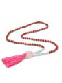 thumb Retro Style Tassel Long Sweater Necklace 0