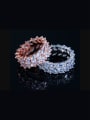 thumb Copper inlaid AAA zircon bling-bling rings 0