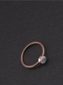 thumb Simple Style Round Stone Women Ring 1