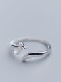 thumb 925 Sterling Silver With Silver Plated Cute Fox Free Size Rings 1