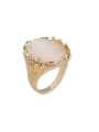 thumb Retro style Oval Stone Crystals Alloy Ring 2