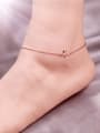 thumb Flower Accessories Simple Style Women Anklet 1