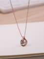 thumb Shining Zircon Sweetly Sweater Necklace 2