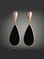 thumb Fashion Water Drop Acrylic Gold Plated Alloy Stud Earrings 0