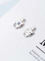 thumb Personality Cat Shaped S925 Silver Stud Earrings 1