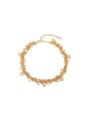thumb Adjustable Length 18K Gold Artificial Pearl Bracelet 0