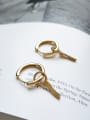 thumb Sterling Silver 18K-Gold Key ear studs (ONLY ONE PCS) 2