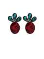 thumb Alloy With Rose Gold Plated Fashion Friut Cherry Pineapple Stud Earrings 3