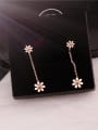 thumb Fashion Sweet Flowers Drop Earrings 1