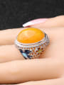 thumb Personalized Yellow Resin stone Enamel Alloy Ring 1