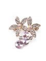 thumb 2017 new new Flower-shaped Crystals Brooch 0