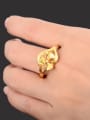thumb Women Exquisite 24K Gold Plated Heart Shaped Copper Ring 2