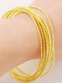 thumb Fashion Multi-Layer Design Gold Plated Copper Bangle 1