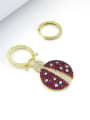 thumb Copper With Gold Plated Personality  ladybug Cluster Earrings 3