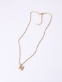 thumb Titanium With Gold Plated Simplistic Cross Necklaces 2