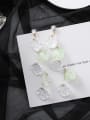 thumb Alloy With Rose Gold Plated Punk Flower Drop Earrings 2