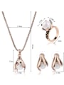 thumb Alloy Imitation-gold Plated Vintage style Artificial Stone Three Pieces Jewelry Set 3