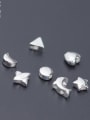thumb 925 Sterling Silver With Platinum Plated Trendy Irregular Charms 2