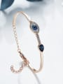 thumb Rose Gold Eye-shaped Crystal Bracelet 2