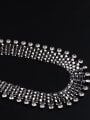 thumb Fashion Exaggerated Cubic Rhinestones Alloy Necklace 1