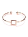 thumb Exquisite Square Shaped Open Design Bangle 0