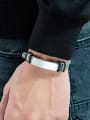 thumb Stainless Steel With Black Gun Plated Simplistic Geometric Band Bracelets 2