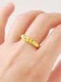 thumb Creative Monogrammed Shaped 24K Gold Plated Copper Ring 1