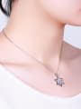 thumb Fashion White Shell Star Pendant 925 Silver Necklace 1