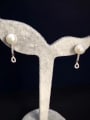 thumb Freshwater Pearl Water Drop shaped drop earring 1