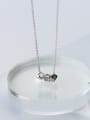 thumb Temperament Square Shaped S925 Silver Necklace 1