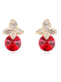 thumb Fashion Cubic austrian Crystals Alloy Stud Earrings 3