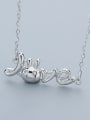 thumb Personalized Love Little Bunny 925 Silver Necklace 0