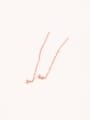 thumb Small Balls Tassel Lines Earrings 0