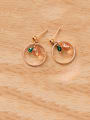 thumb Alloy With Rose Gold Plated Simplistic Round Cherry Drop Earrings 2