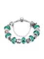 thumb Fashion Beads Green Glass Bracelet 0