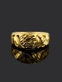 thumb Personality 24K Gold Plated Hollow Design Copper Ring 1