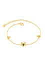 thumb Simple Tiny Mickey Mouse Gold Plated Anklet 0