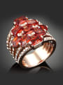 thumb Fashion Exaggerated Zirconias White Rhinestones Copper Ring 0