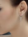 thumb Personality Platinum Plated Key Shaped Earrings 1