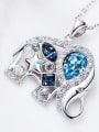 thumb Fashion Shiny austrian Crystals 925 Silver Little Elephant Pendant 2