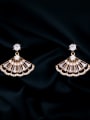 thumb Copper With Platinum Plated Personality Irregular Drop Earrings 0