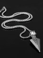 thumb Personalized Spearhead Pendant Titanium Necklace 1