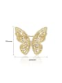 thumb Copper With Cubic Zirconia  Fashion Butterfly Brooches 4