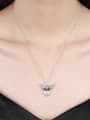 thumb Fashion Wings Heart shaped Zircon Necklace 1
