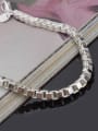 thumb Simple Box Chain Copper Silver Plated Bracelet 1