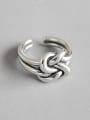 thumb 925 Sterling Silver With Antique Silver Plated Vintage Free size Rings 0